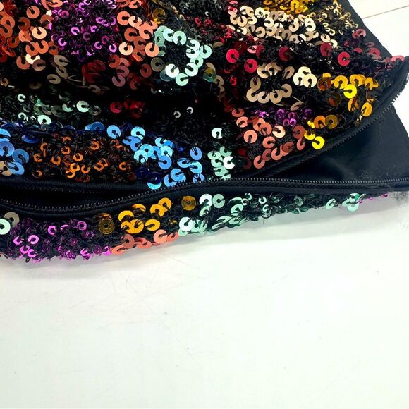 NWT Zara Multicolor Sequins Mini Skirt Front Tie Light Stretch Size US Smalll - Picture 6 of 10